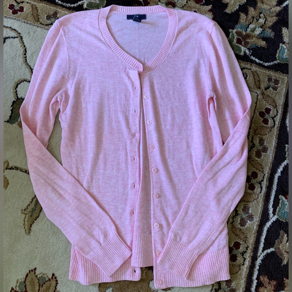 GAP Soft Pink Knit Cardigan